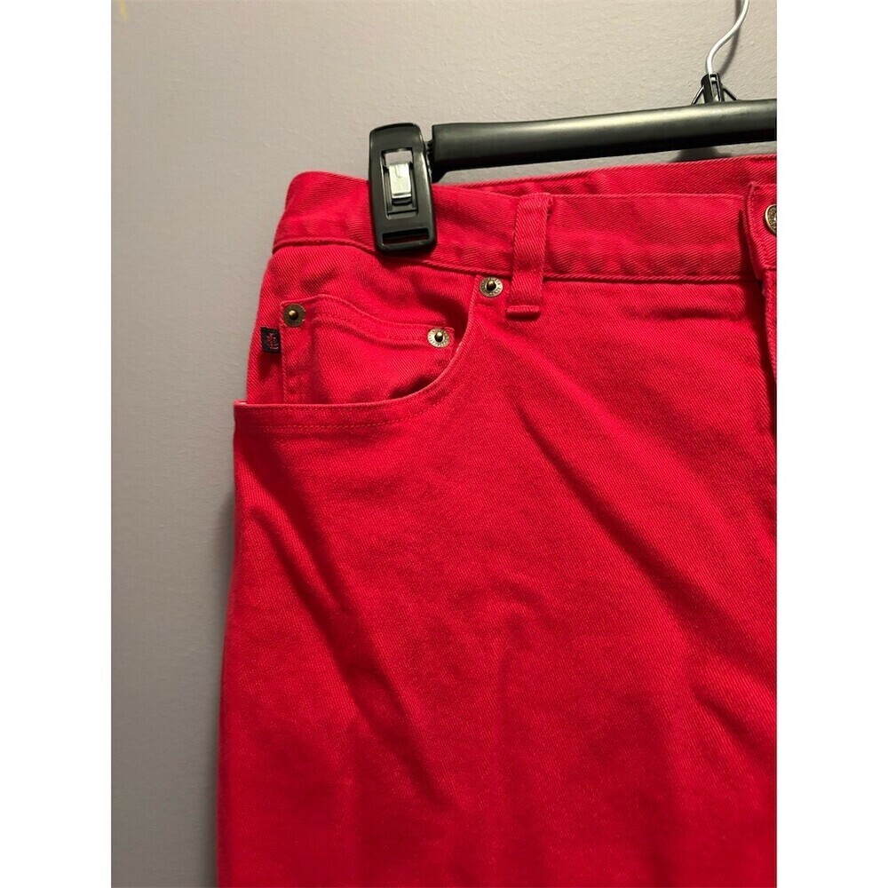 Lauren Jeans Co. Ralph Lauren Jeans Womens Size 10 Red High Rise - Picture 2 of 12